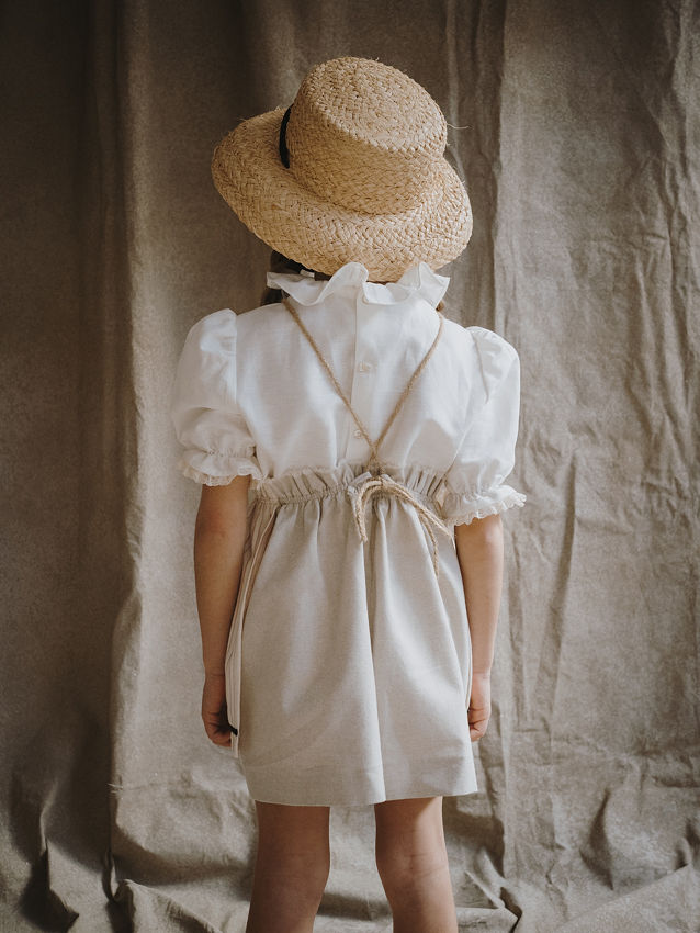 6.1 DELANTAL PACA COTTON&TOSTADO CON CINTA NEGRA