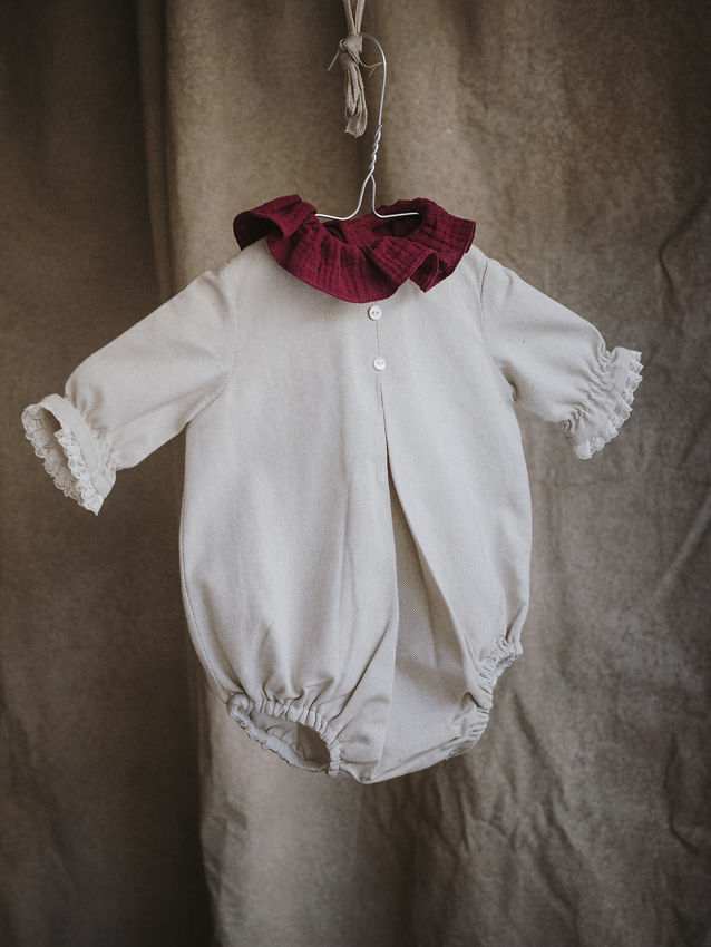 RANITA COTTON TOSTADO M/F CON CUELLO VOLANTE ALGODON