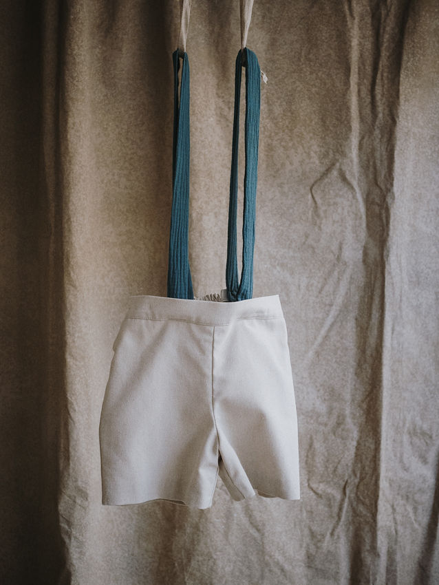 7.1 BERMUDAS COTTON TOSTADO CON TIRANTES ALGODON