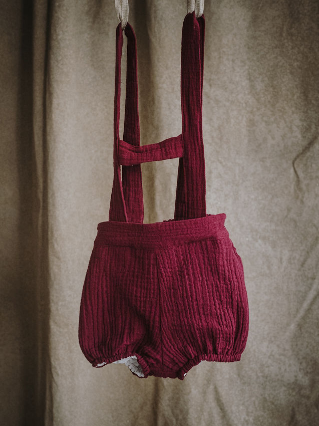 BERMUDAS BEBE CON H TODO EN ALGODON